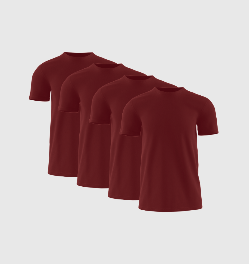 Kit com 4 - Vermelho borgonha - Fincut Portugal