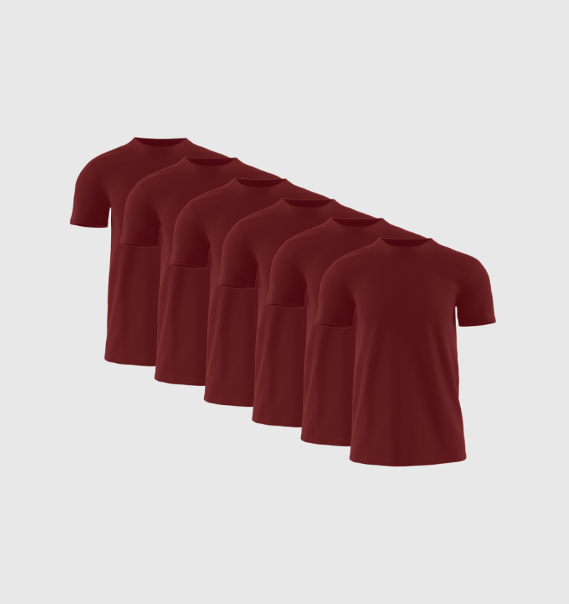 Kit com 6 - Vermelho borgonha - Fincut Portugal
