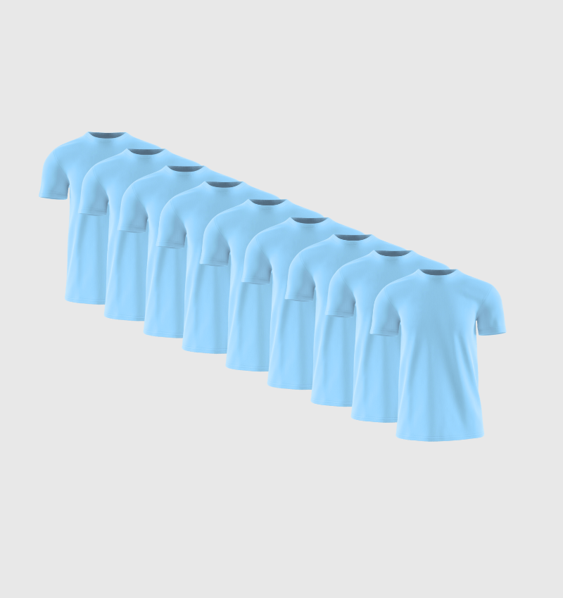 Kit com 9 - Azul celeste - Fincut Portugal